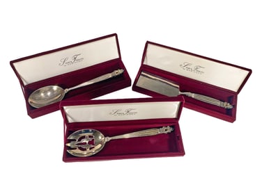 3 Godinger Silverplated Spoons & Spatula