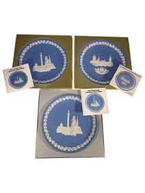 3 Wedgwood, England Jasperware Plates