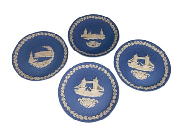 4 Wedgwood, England Jasperware Plates