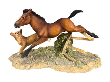 Schmid, Scotland by Lowell Davis 1985 Foal & Dog Fig