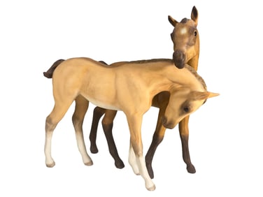 2 Cybis, USA Foal Porcelain Fig