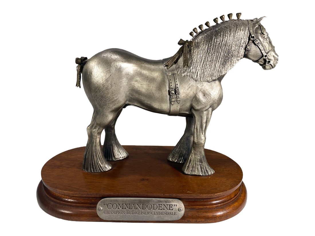 Commandodene Champion Budweiser Clydesdale Horse Pewter (1 of 8)