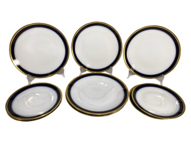 10 Hutschenreuther Monarch Echt Kobalt Porcelain Plates