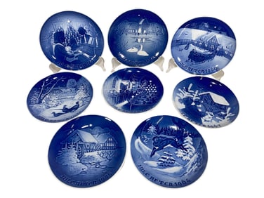 8 Bing & Grendahl Copenhagen Christmas Porcelain Plates