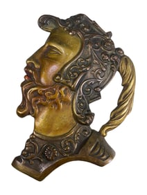Great Soldier Face Bronze Wall Plaque