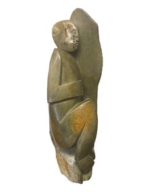 Post Modern Cubist Hard Stone Sculpture