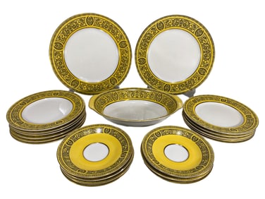 Golden Damask, Japan Fine China 21 Pcs Set