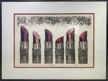 Lois BREZINSKI Lip Stick Lithograph, 12/79