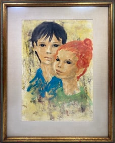 Nadi KEN (1934) French Gouache Painting