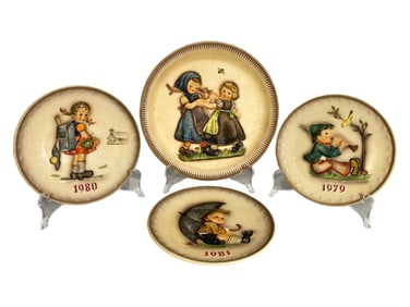 Goebel, West Germany Hummel 4 Porcelain Plates