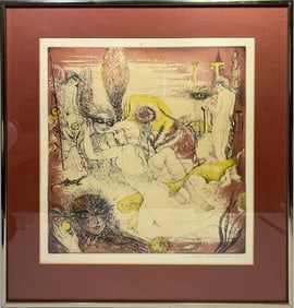 Elfriede WEIDENHAUS (1931-2023) German Erotic Lithograph