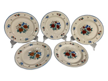 Fine Royal China 5 Plates Set