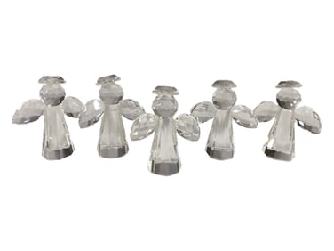 5 Probably Swarovski Crystal Angels Fig