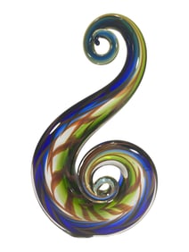Murano Glass Swirl Hand Blown Sculpture