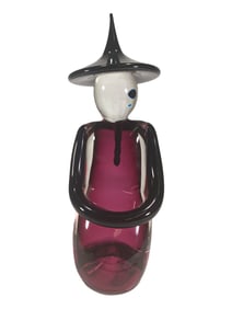 Murano Purple Chinese Art Glass Fig