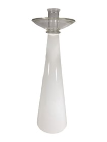 Vintage Scandinavian Art Glass Candle Holder