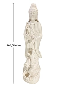 Large Blanc de Chine Porcelain Fig