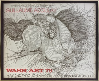 Guillaume AZOULAY 1979 Exhibition Poster, signed
