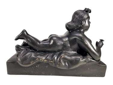 After Fernando Botero Bronze & Marble Statue Copy