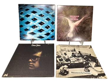 4 The Who, Emerson, Lake & Palmer, Elton John & Steve Winwood Vinyl Long Plays