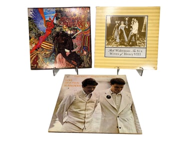 3 Santana & Rick Wakeman Vinyl Long Plays