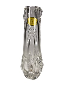 Val St Lambert Belgium Crystal Vase
