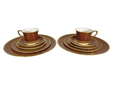 Caverswall English to Royal Buckingham Set