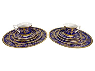 Caverswall English to Royal Buckingham Set