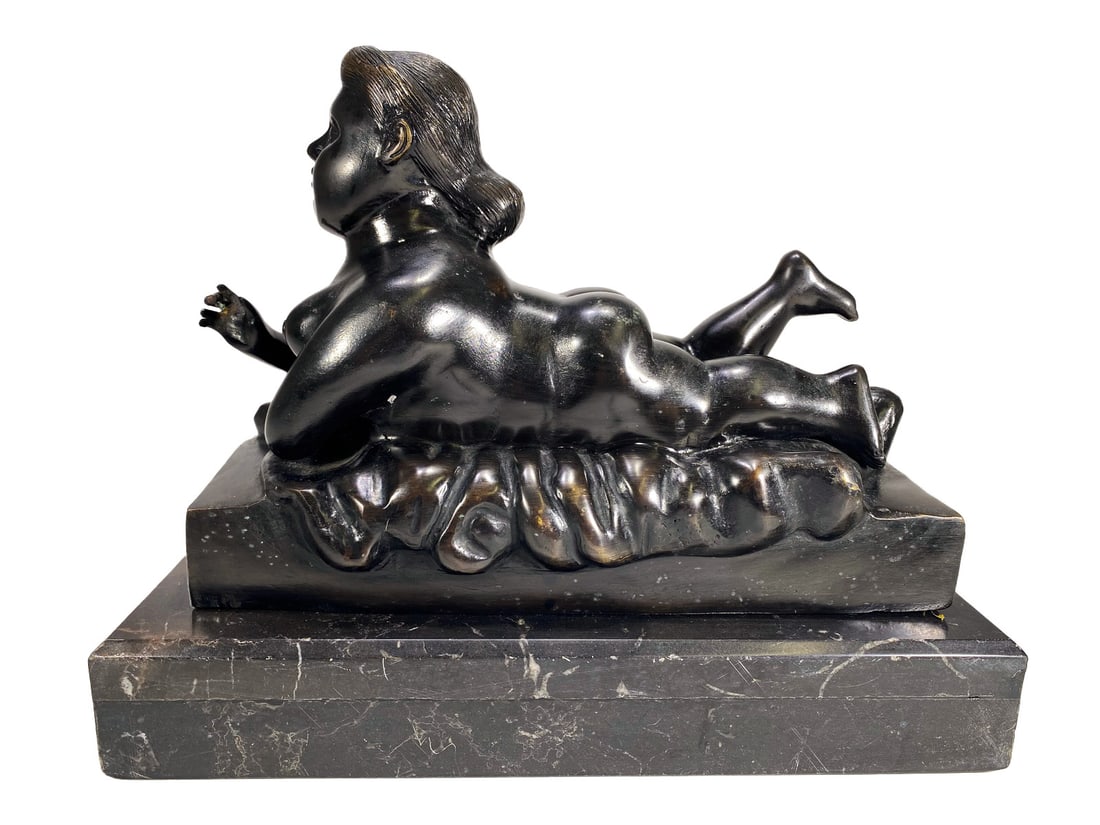After Fernando Botero Bronze & Marble Statue Copy (1 of 5)