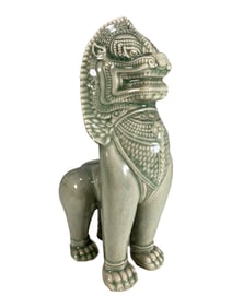 Thai Celadon Porcelain Foodog Fig