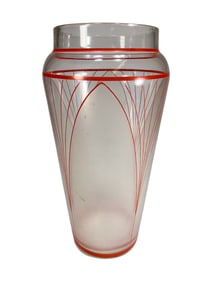 Art Deco Style Glass Vase