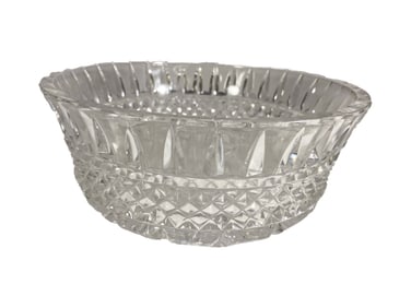 Czech Bohemian Clear Crystal Bowl