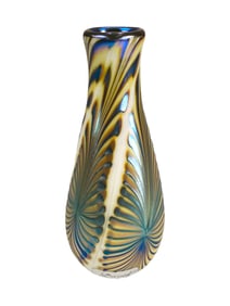 David LOTTON Art Glass Small Vase