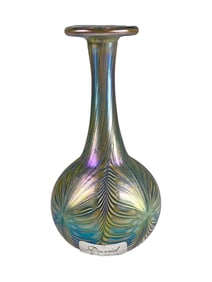 David LOTTON Art Glass Small Vase