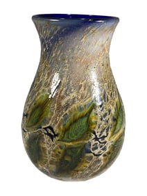 David LOTTON Art Glass Small Vase