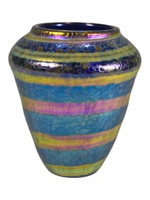 David LOTTON Art Glass Small Vase