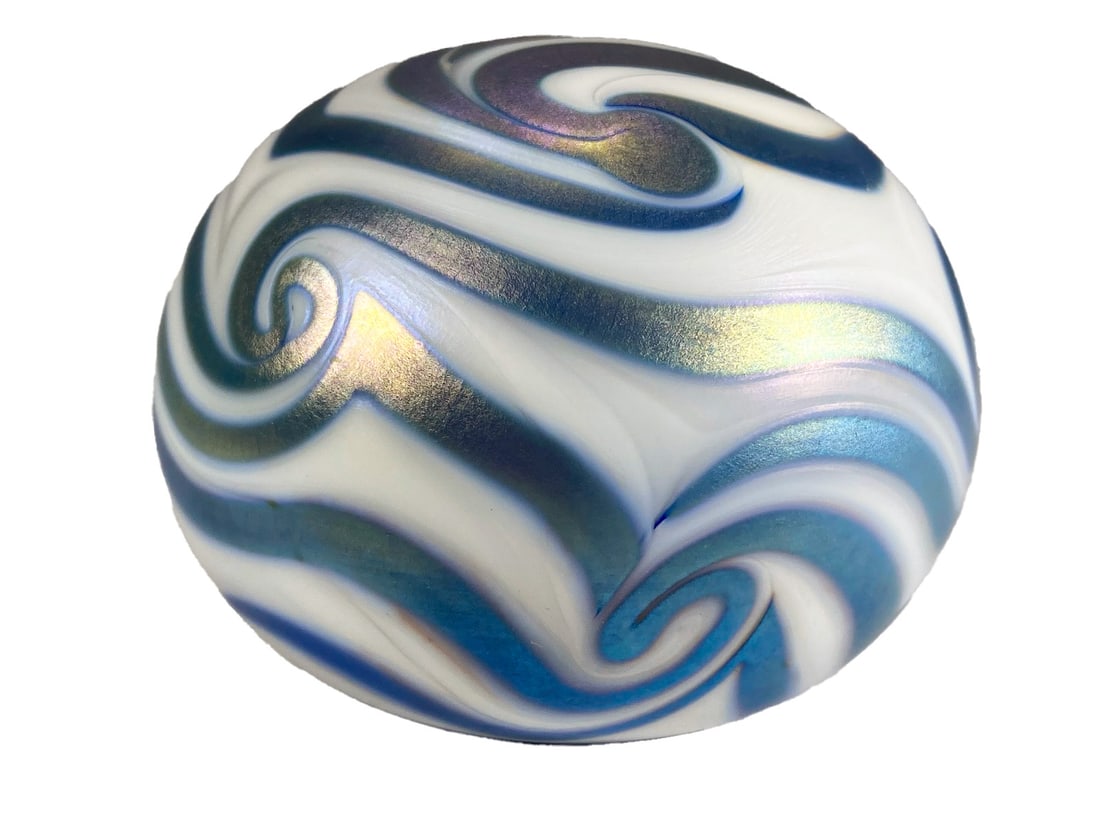 David LOTTON Art Glass Small Vase (1 of 5)