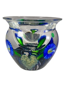 David LOTTON Art Glass Small Vase