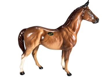 Hagen Renaker Swaps Thoroughbred Horse Ceramic Fig