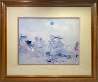 Martha WALTERS Blue Twins Giclee on Paper Print
