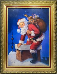 Susan CORNISH Santa Giclee Print
