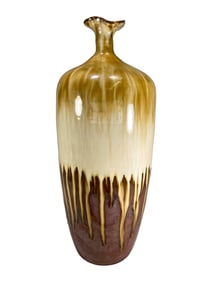 Chinese Brown Glazed Porcelain Vase
