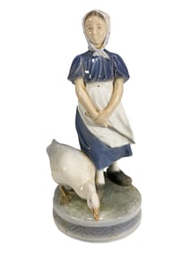 Royal Copenhagen Girl & Duck Porcelain