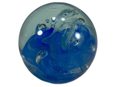 Susan Anton Levay Intaglio Art Glass Paperweight