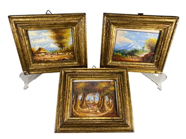 O. MONCAYO, Ecuador Miniature Paintings