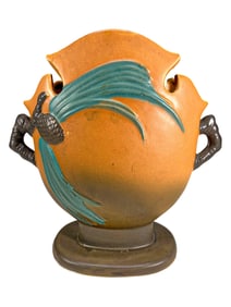 Roseville Pinecon Style Pottery Vase