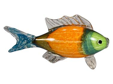 Murano Art Glass Hand Blown Fish Fig