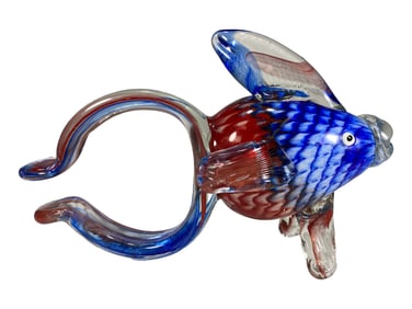 Murano Art Glass Hand Blown Fish Fig