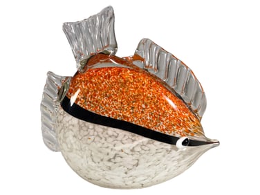 Murano Art Glass Hand Blown Fish Fig