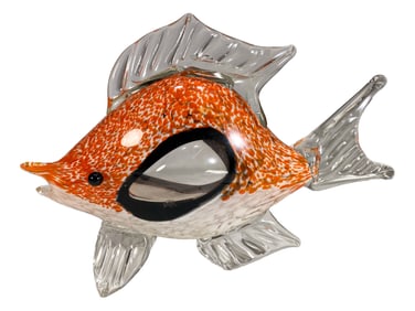 Murano Art Glass Hand Blown Fish Fig